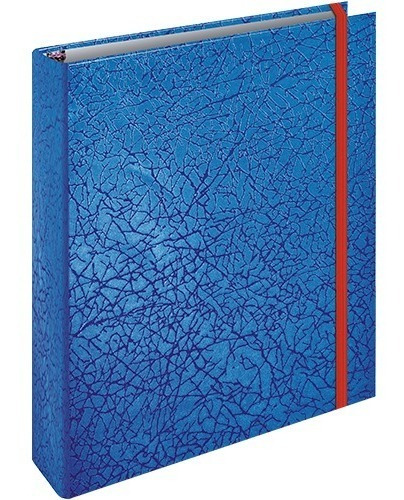 Carpeta Con Argollas De 3/4 Con 100hojas Carpeta Texturizada Color Dorado Metálico