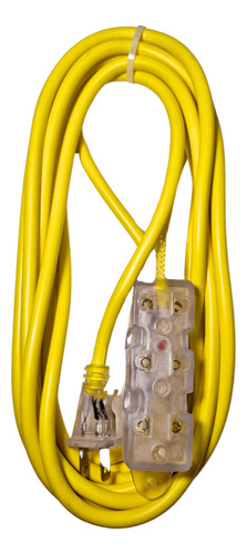 Extension De Corriente Electrica Universal Siliconado 3 Mts.