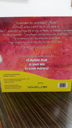 Sorpresas Hechizadas - La Bruja Burbuja - Libro Mágico.