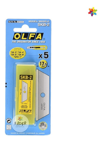 Olfa Repuesto Skb-2 18mm Blister X 5