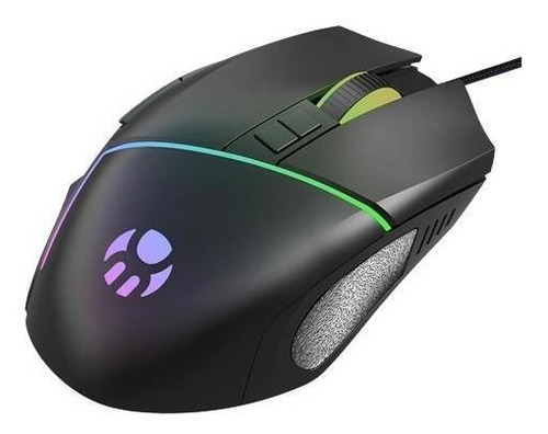 Mouse Gamer Bluecase Bgm-01 Rgb 2400dpi 8 Botoes Bgm01case Cor Preto