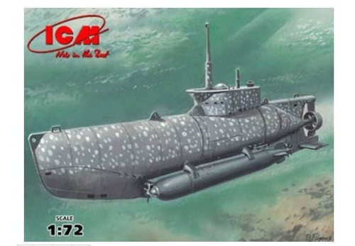 Maqueta Del Submarino Alemán Tipo Xxvii B, Seehund, 1/72. Jp