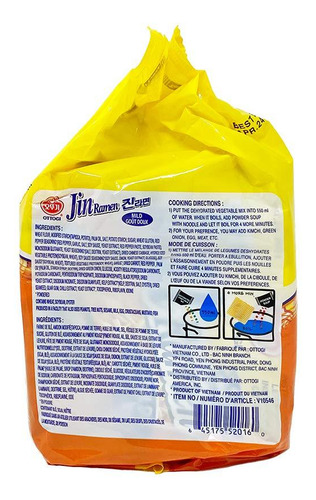 Fideos Ramen Jin 120 G Sabor Picante Al Estilo Coreano