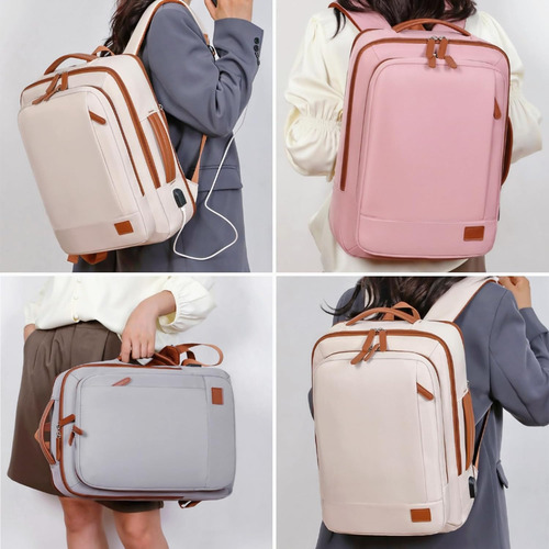 Mochila Multifuncional, Apta Para Portátil De 15,6 Pulgadas
