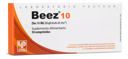 Beez 10 Comprimidos 10 Mg. 30 Comprimidos Pasteur