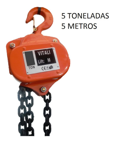 Diferencial 5 Toneladas Con 5 Metros De Cadena - Vitali