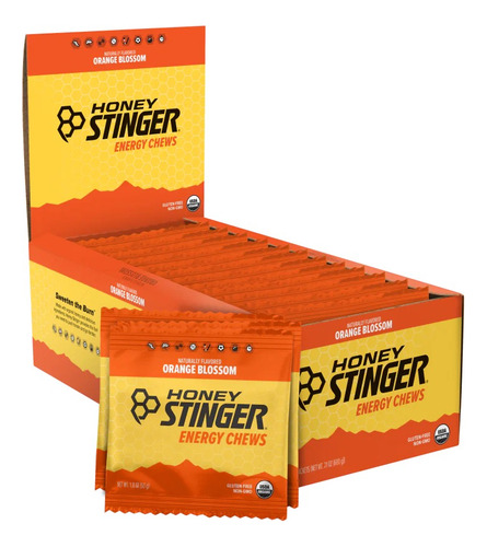 Honey Stinger Gomitas Energéticas 12 Pack Sabor Naranja