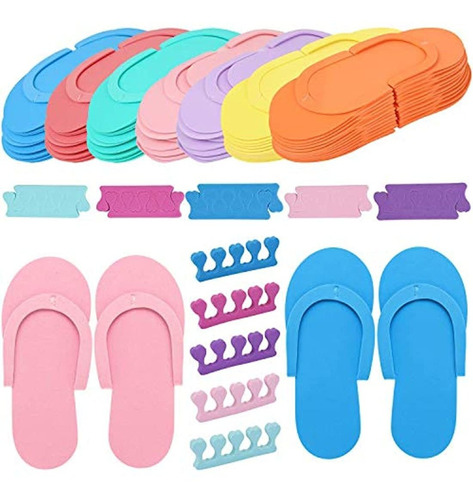 Tbestmax 24 Pares De Chanclas Desechables Para Pedicuras