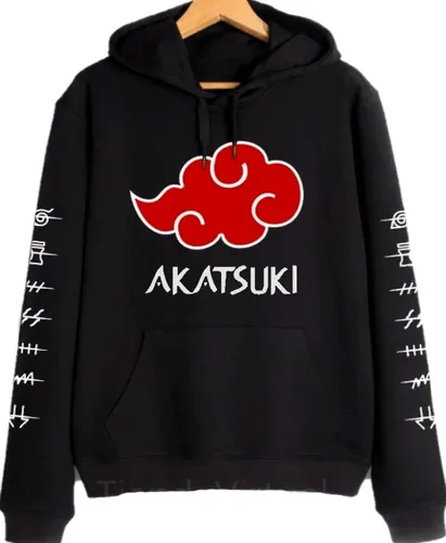 Akatsuki Cloud Buzo Canguro Unisex Naruto Anime Itachi