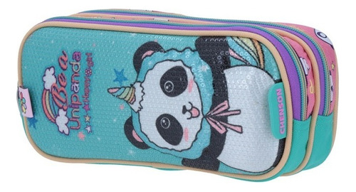 Lapicera Estuche Happy Girl Chenson Panda Unicornio Nanyt Color Rosa HG65082-P