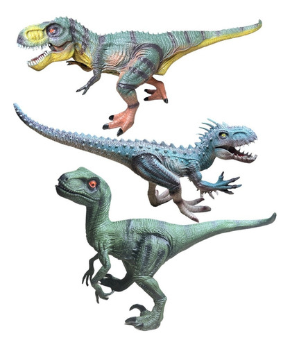 T-rex Indominus Velociraptor Dinosaurios Detalles Realistas