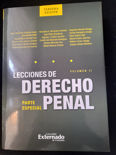 Lecciones De Derecho Penal Vol. Ii