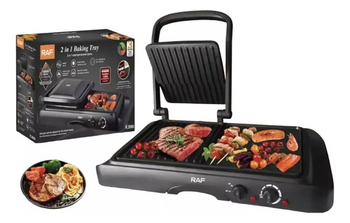 Plancha Panini Grill Maker Multifuncional 2 En 1 Raf R.2695
