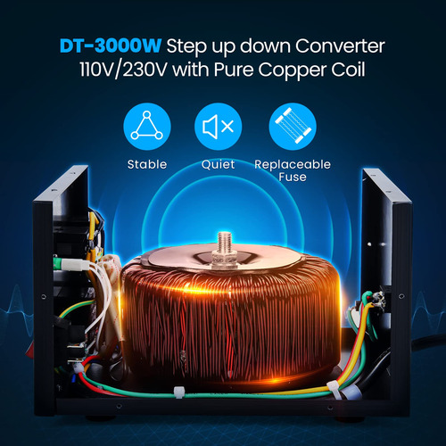 Transformador Convertidor De Tensión Anbull 3000w Step Up/do