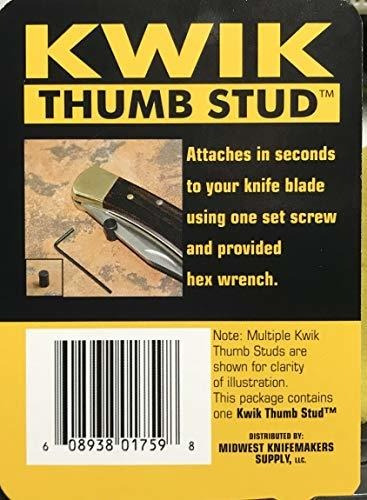 Suministro De Cuchillos Usa Kwik Thumb Stud Black Oxide