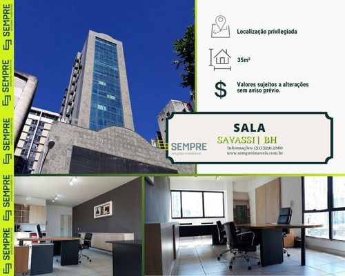 Imagem 1 de 30 de Sala À Venda, 35 M²- Savassi - Belo Horizonte/mg - Sa0053