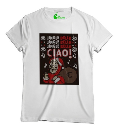 Playera Jingle Bella Ciao Casa De Papel