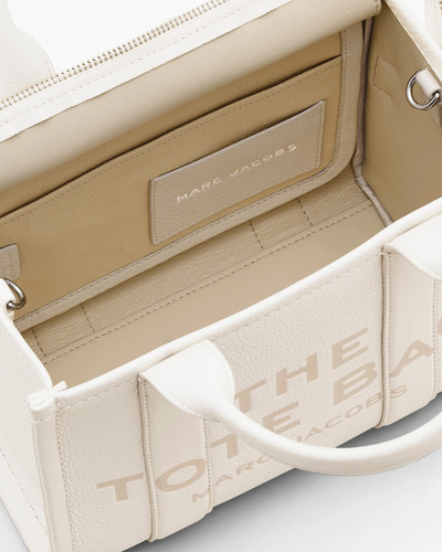 The Leather Mini Tote Bag (small) Marc Jacobs - Nueva Blanco Lisa Níquel Blanco