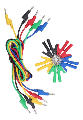 Kit De Cables De Prueba Tipo Banana Plug Para Circuito De Cl