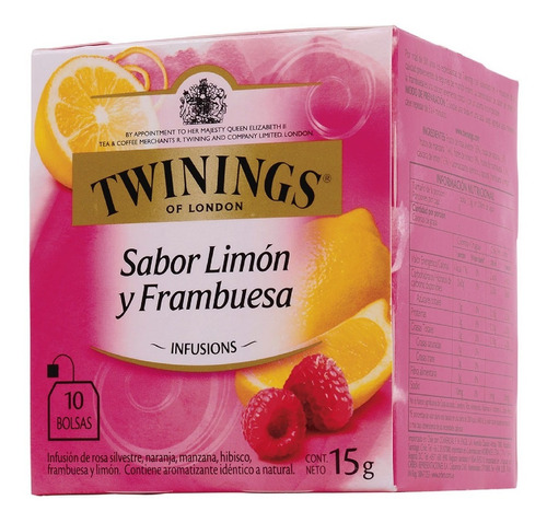 Té Twinings - Limón Y Frambuesa