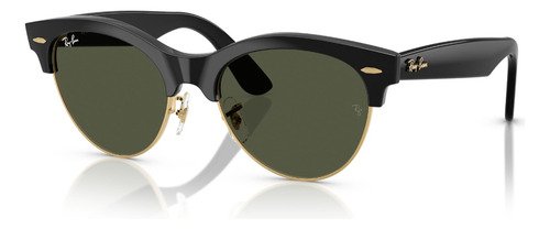 Lentes De Sol Clubmaster Way Verde Ray-ban Rb234190131 Varilla Negro Armazón Negro