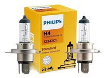 Comprar Par De Lampadas Original Philips Standard H4 Halogena 12v