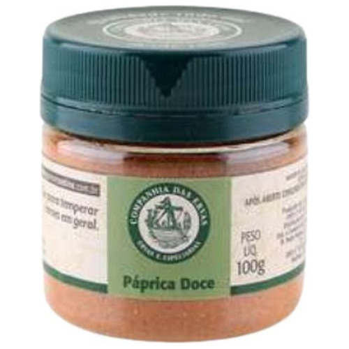 Páprica Doce Companhia Das Ervas 100g - Tempero Suave