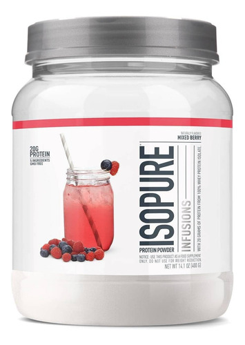 Isopure Proteína 20 Gramos Suero De Leche Ligera Refrescante