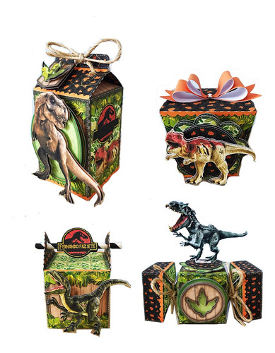 Cajitas Temáticas Jurassic World Dinosaurios Mesa De Dulces