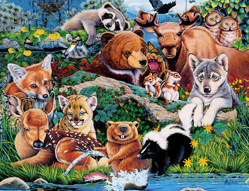 Rompecabezas Masterpieces World Of Animals 100 Piezas