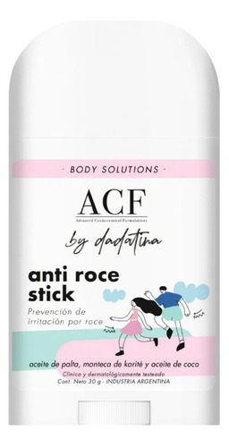 Acf By Dadatina Barra Corporal Anti Roce Stick 30 Gr