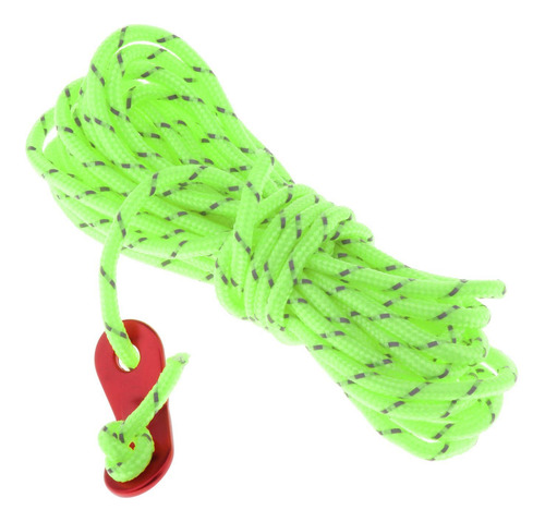 Paquete De 6 Cuerdas De 4mm Para Hombre, Verde Fluorescente