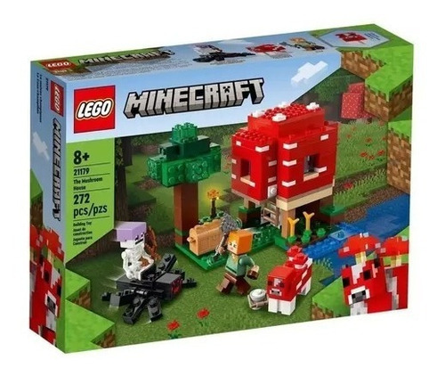 Lego 21179 Minecraft La Casa-champiñón Imperdible!!! Cantidad De Piezas 272