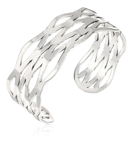 Lucky Brand Brazalete Torcido En Tono Plateado, Plata