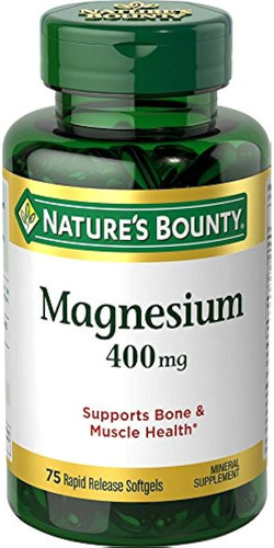Natures Bounty Magnesio 400 Mg, 75 Cápsulas Blandas