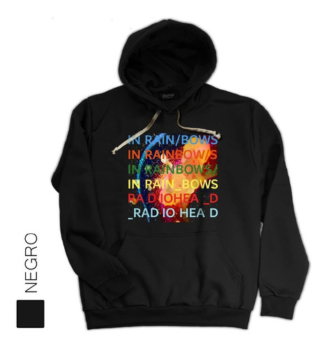 Buzo Radiohead In Rainbows Canguro Frisa Capucha Hoodie