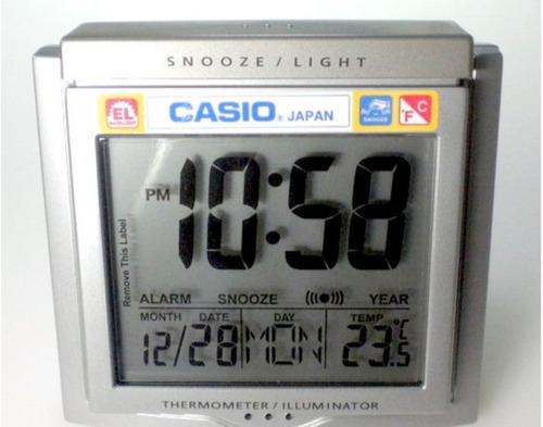 Reloj Casio Despertador Dq750-8 Termometro  Somos Tienda