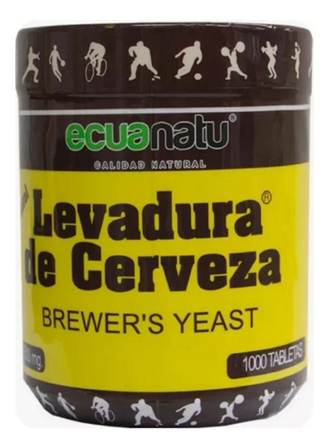 Levadura De Cerveza Ecuanatu X 1000 Pastillas