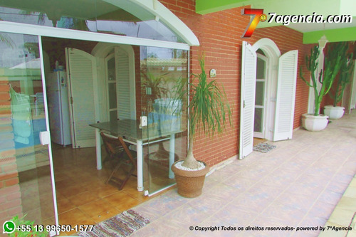 Imagem 15 de 30 de Casa Em Itanhaem Sobrado Completo 6dorms Piscina Churrasqueira Forno A Lenha Sala 4 Ambientes Ch203
