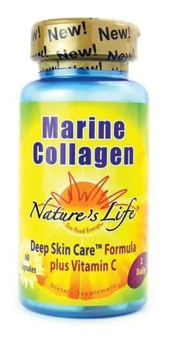 Colágeno Marino Con Vitamina C 60 Caps Cuidado De La Piel