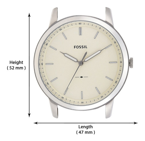 Imagen 5 de 8 de Reloj Caballero Fossil Fs5439 Color Café De Piel