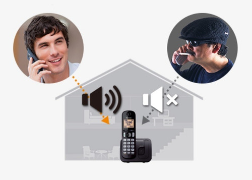Imagen 3 de 4 de Teléfono Panasonic KX-TGC210N inalámbrico - color negro