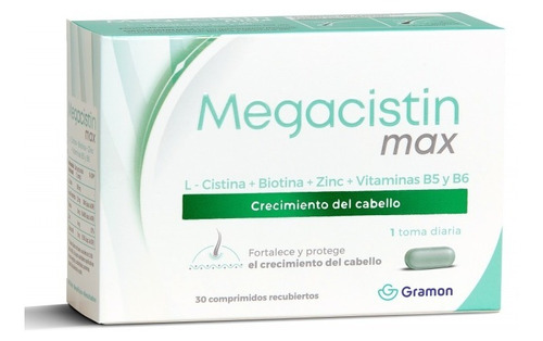 Megacistin Max Por 30 Comp. Detiene La Caida Del Cabello