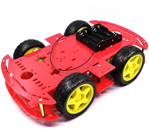 Kit Chassis 4wd Carro Robô Carrinho Plataforma Para Arduino