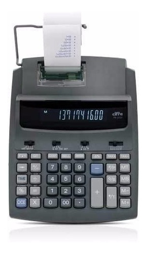 Calculadora Cifra Pr-255t Térmica Color Gris Oscuro