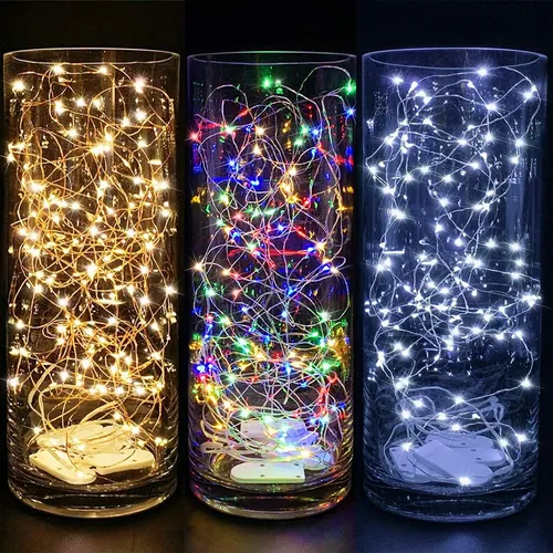 24piezas Cadena De Luces Hadas Con Pilas 2m 20led