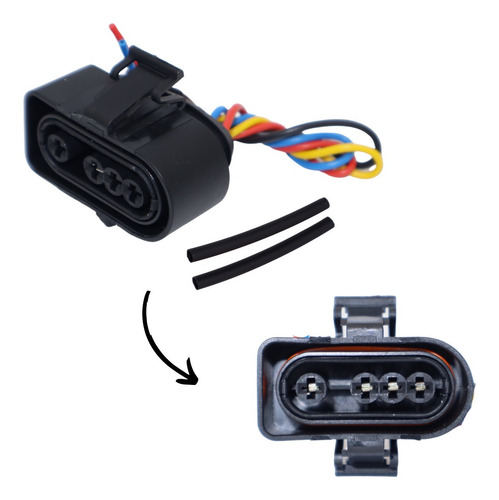 Conector Da Sonda Lambda Ap Gol Mi 4 Fio Lado Chicote Modulo