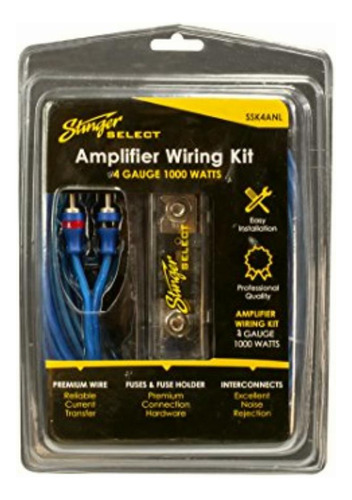 Stinger Ssk4anl 4ga 1000w Kit De Cableado