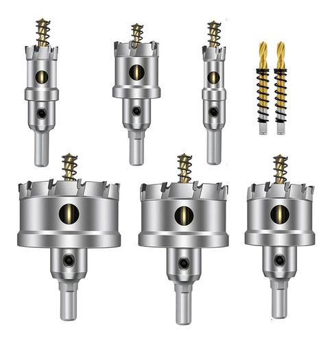 Asnomy Kit De Sierra De Agujero Tct Grande De 8 Piezas Para