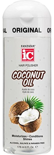 Fantasia Pulidor De Cabello Ic De 6 Onzas, Aceite De Coco, 1